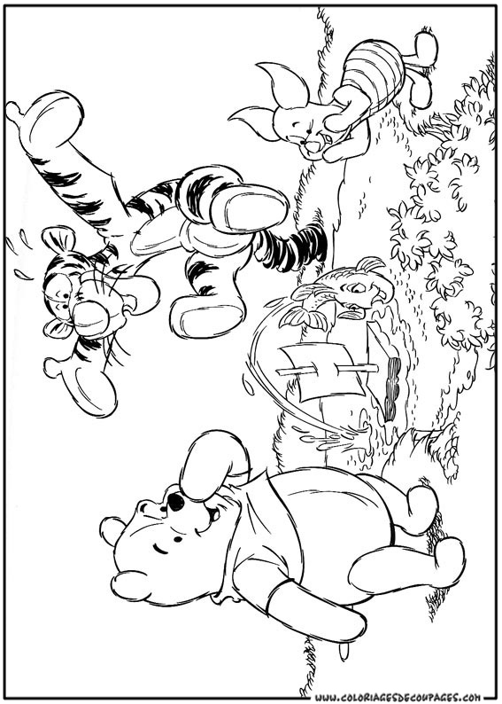 Desenho gratuito Ursinho Pooh #28730 da colecao Personagens de Desenhos Animados para imprimir
