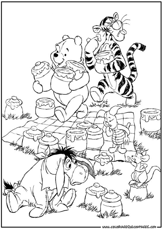 Desenho gratuito Ursinho Pooh #28751 da colecao Personagens de Desenhos Animados para imprimir