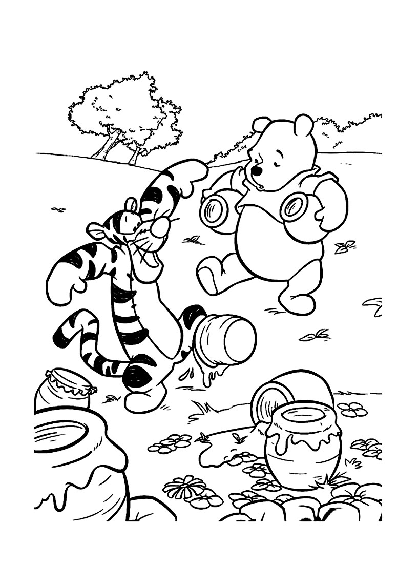 Desenho gratuito Ursinho Pooh #28798 da colecao Personagens de Desenhos Animados para imprimir
