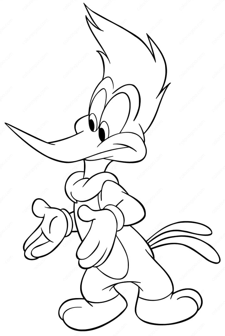 Desenho gratuito Woody Woodpecker #208904 da colecao Personagens de Desenhos Animados para imprimir