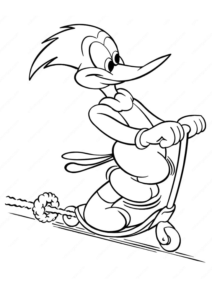 Desenho gratuito Woody Woodpecker #208906 da colecao Personagens de Desenhos Animados para imprimir
