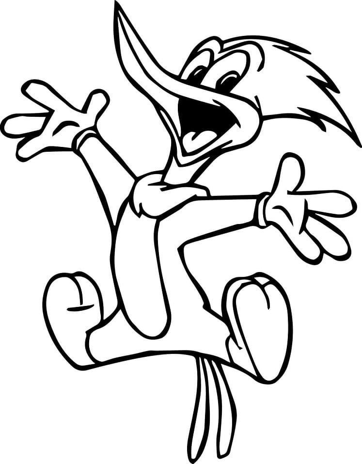 Desenho gratuito Woody Woodpecker #208910 da colecao Personagens de Desenhos Animados para imprimir