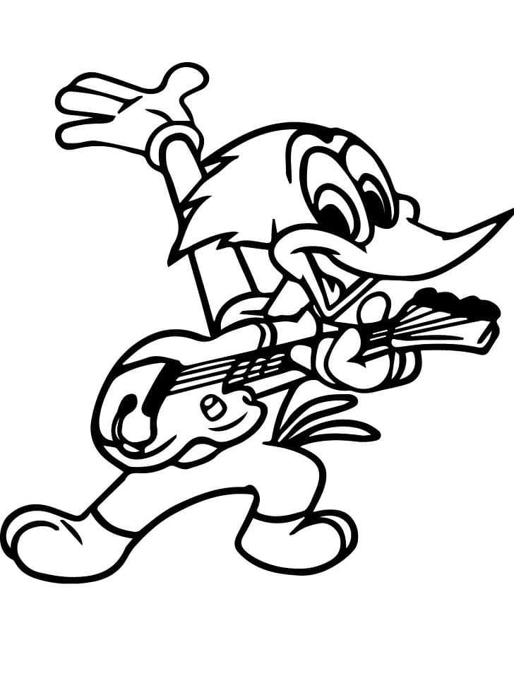 Desenho gratuito Woody Woodpecker #208913 da colecao Personagens de Desenhos Animados para imprimir