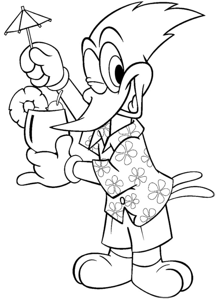 Desenho gratuito Woody Woodpecker #208921 da colecao Personagens de Desenhos Animados para imprimir