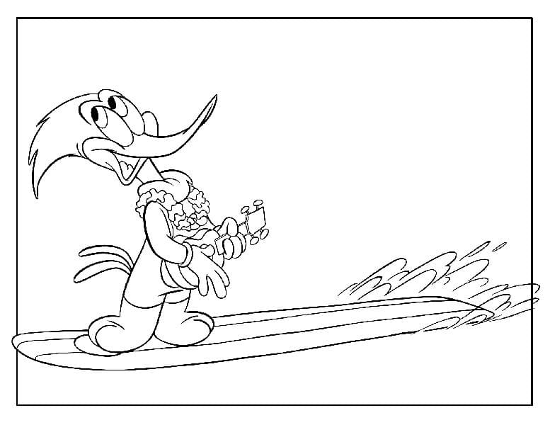 Desenho gratuito Woody Woodpecker #208922 da colecao Personagens de Desenhos Animados para imprimir