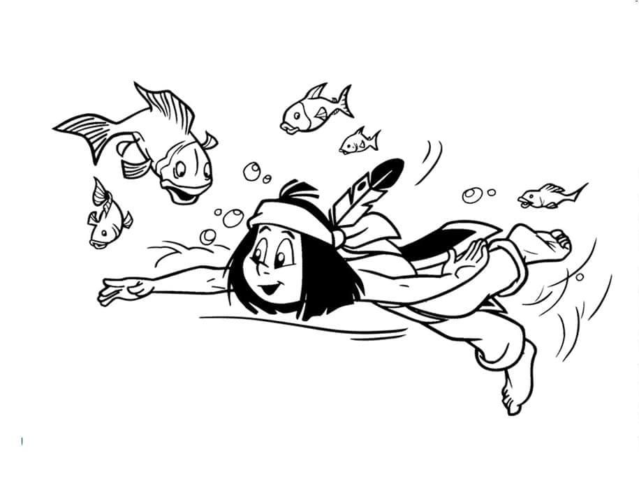 Desenho gratuito Yakari #201071 da colecao Personagens de Desenhos Animados para imprimir