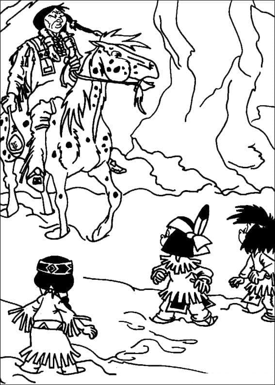 Página para colorir: Yakari (Personagens de Desenhos Animados) #201073 - Páginas para Colorir Imprimíveis Gratuitamente