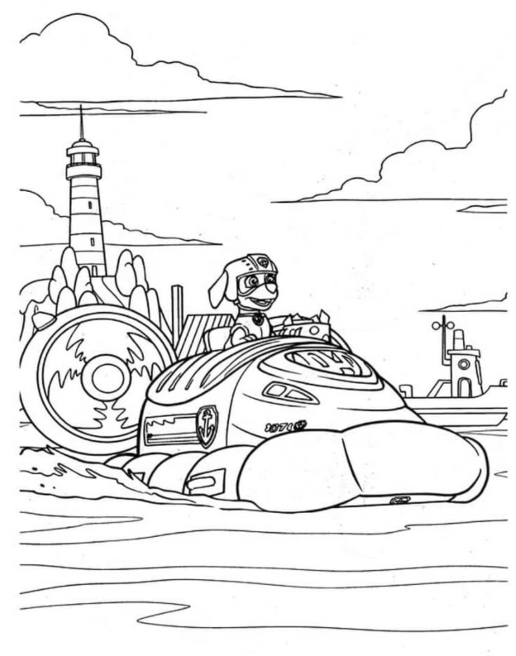 Página para colorir: Zuma PAW Patrol (Personagens de Desenhos Animados) #181687 - Páginas para Colorir Imprimíveis Gratuitamente