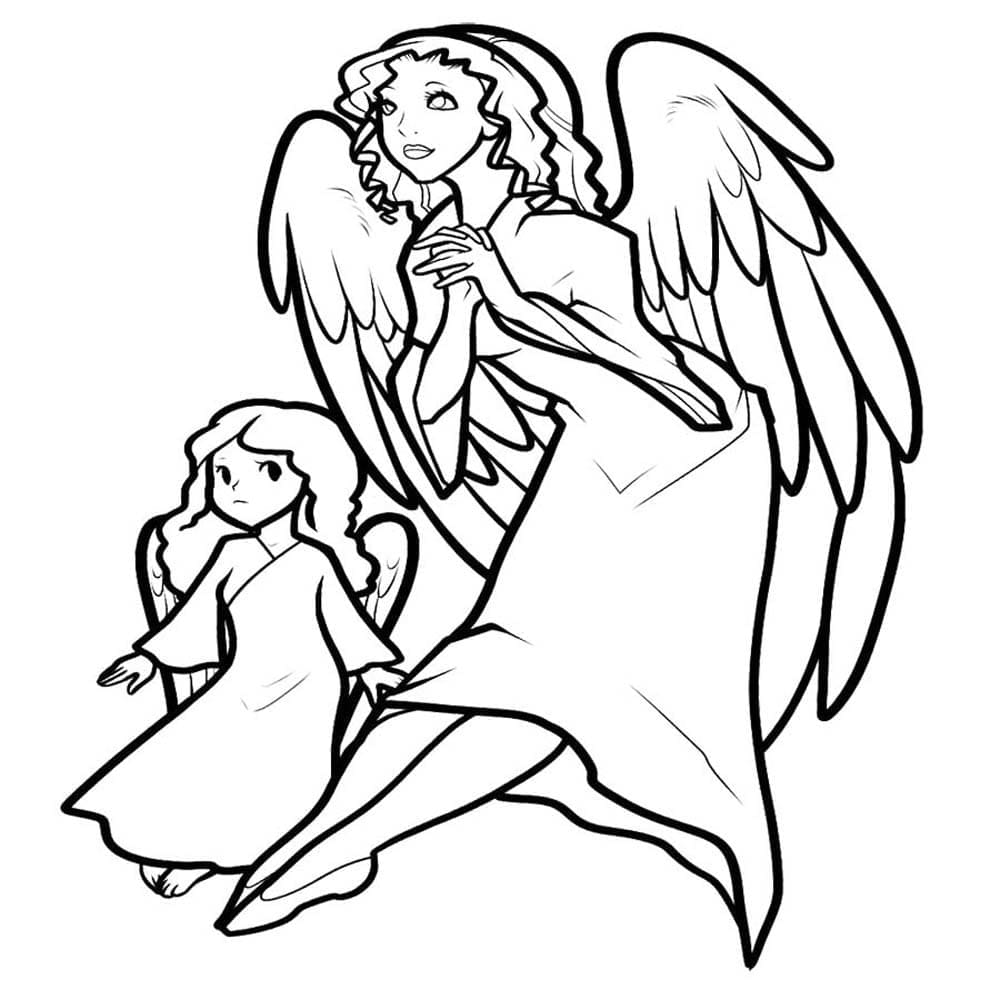 Desenho gratuito Anjo #203837 da colecao Personagens para imprimir