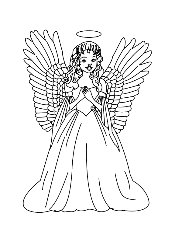 Página para colorir: Anjo (Personagens) #86257 - Páginas para Colorir Imprimíveis Gratuitamente