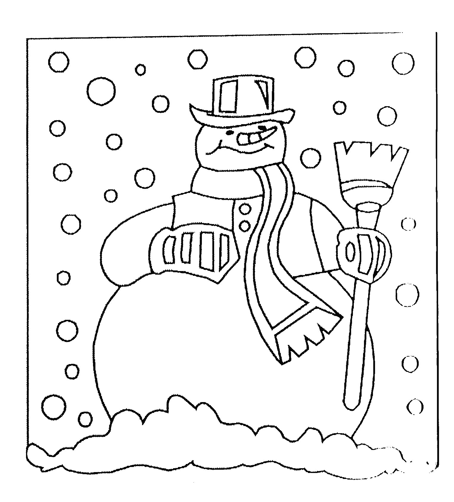 Página para colorir: Boneco de neve (Personagens) #89177 - Páginas para Colorir Imprimíveis Gratuitamente
