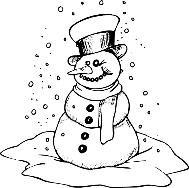 Página para colorir: Boneco de neve (Personagens) #89194 - Páginas para Colorir Imprimíveis Gratuitamente