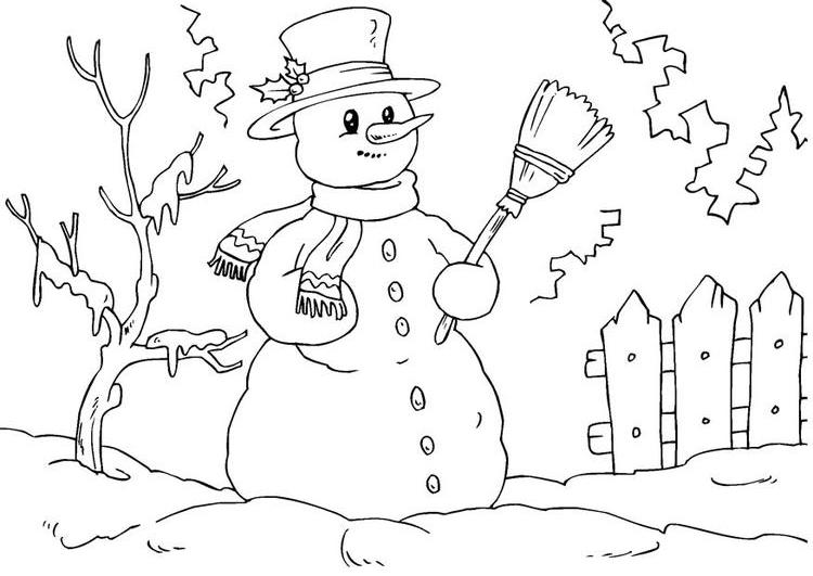 Página para colorir: Boneco de neve (Personagens) #89227 - Páginas para Colorir Imprimíveis Gratuitamente