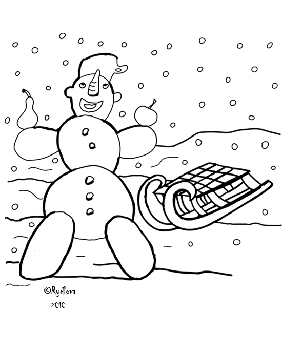 Página para colorir: Boneco de neve (Personagens) #89236 - Páginas para Colorir Imprimíveis Gratuitamente