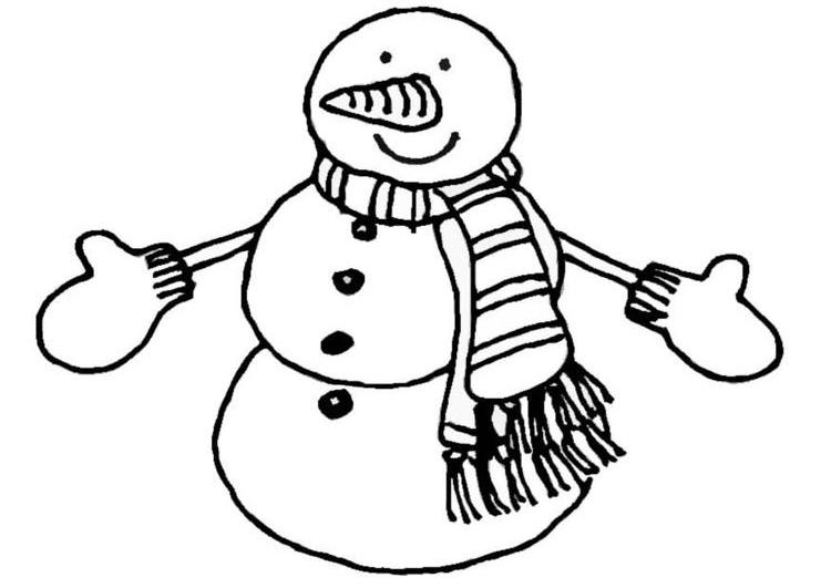 Página para colorir: Boneco de neve (Personagens) #89263 - Páginas para Colorir Imprimíveis Gratuitamente