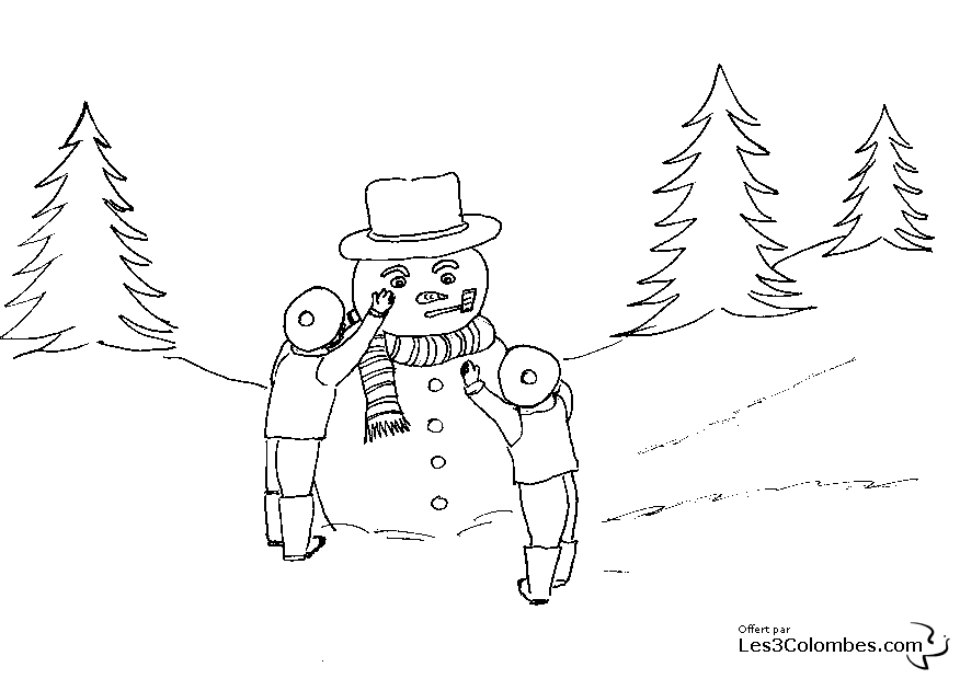 Página para colorir: Boneco de neve (Personagens) #89329 - Páginas para Colorir Imprimíveis Gratuitamente