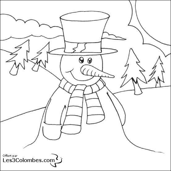 Página para colorir: Boneco de neve (Personagens) #89332 - Páginas para Colorir Imprimíveis Gratuitamente