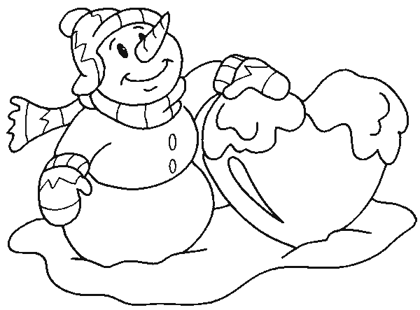 Página para colorir: Boneco de neve (Personagens) #89333 - Páginas para Colorir Imprimíveis Gratuitamente