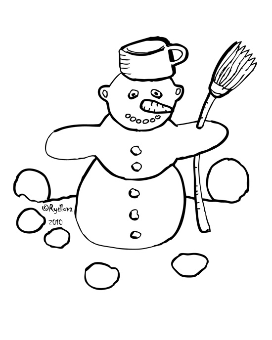 Página para colorir: Boneco de neve (Personagens) #89366 - Páginas para Colorir Imprimíveis Gratuitamente