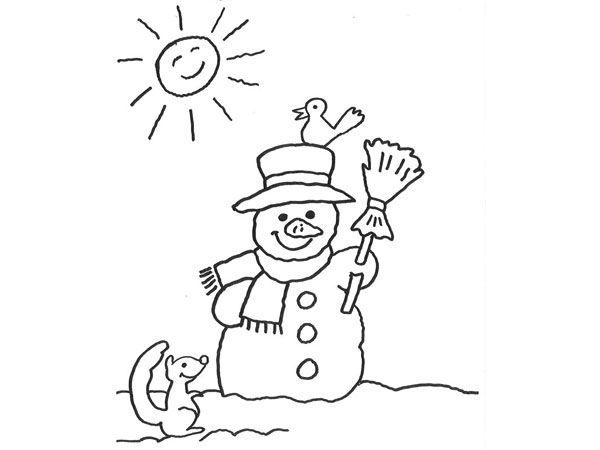 Página para colorir: Boneco de neve (Personagens) #89369 - Páginas para Colorir Imprimíveis Gratuitamente