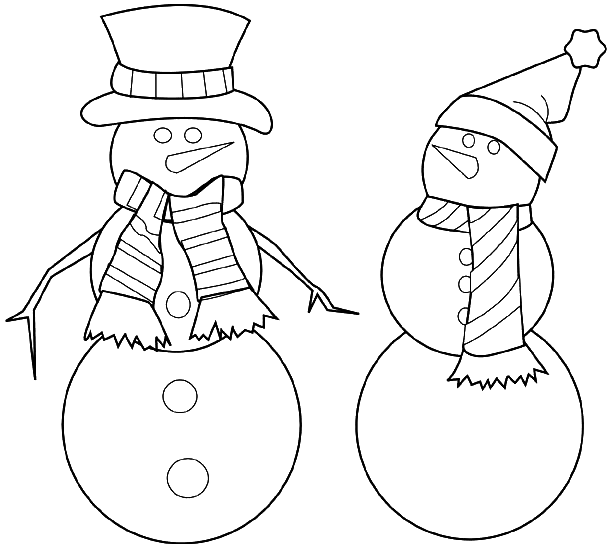 Página para colorir: Boneco de neve (Personagens) #89444 - Páginas para Colorir Imprimíveis Gratuitamente