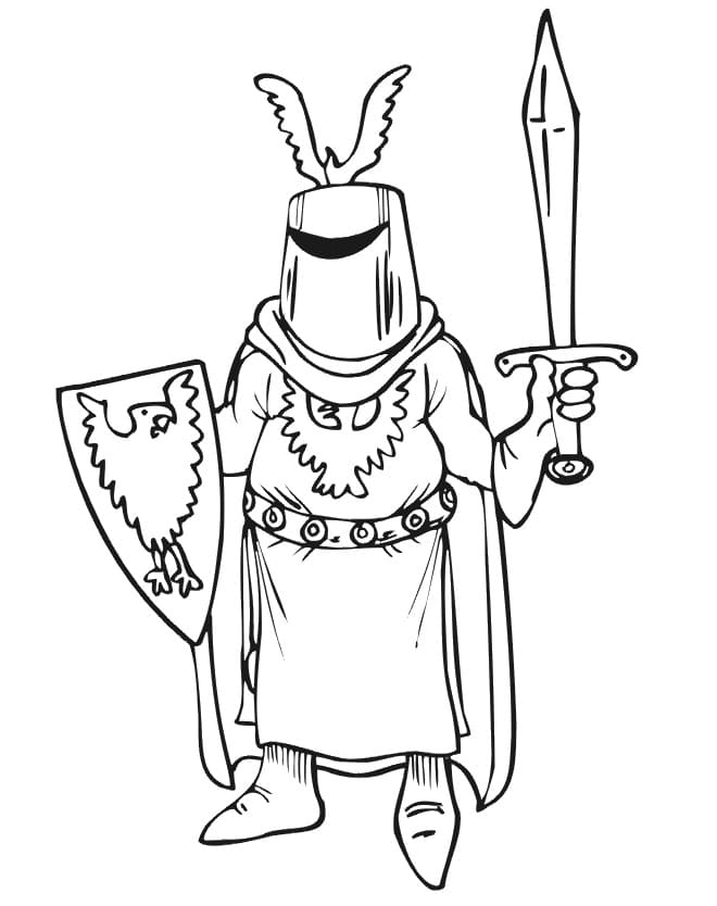Desenho gratuito Cavaleiro #183372 da colecao Personagens para imprimir