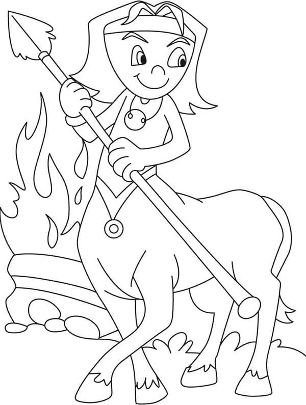 Desenho gratuito Centauro #209615 da colecao Personagens para imprimir
