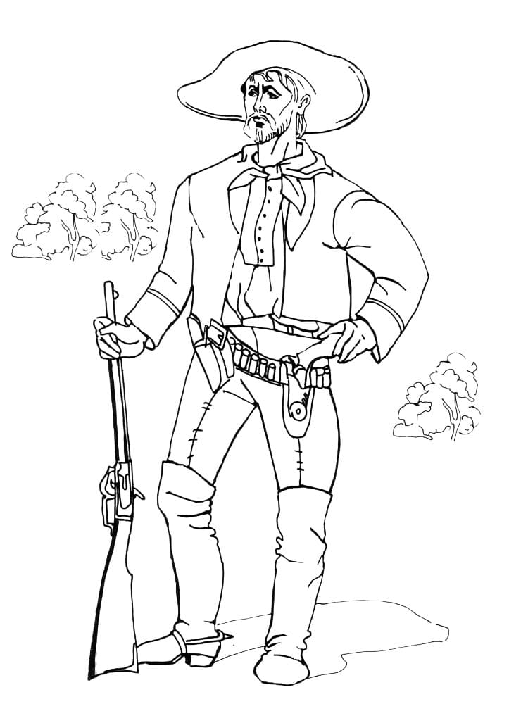 Desenho gratuito Cowboy #213509 da colecao Personagens para imprimir