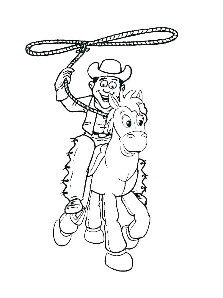 Desenho gratuito Cowboy #213511 da colecao Personagens para imprimir