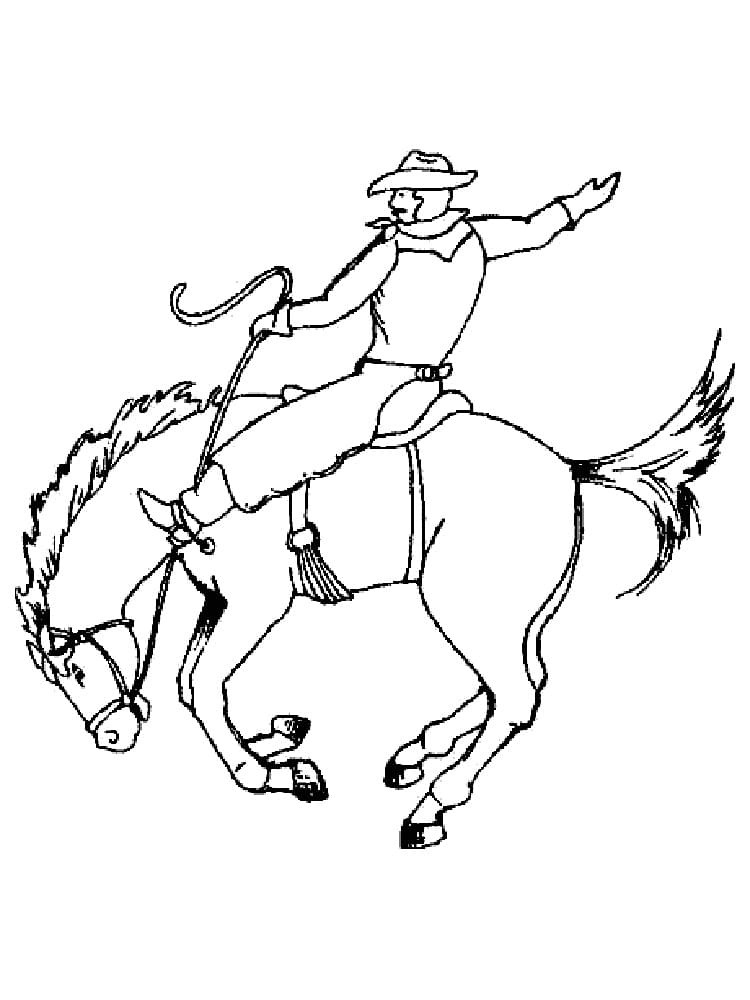 Desenho gratuito Cowboy #213513 da colecao Personagens para imprimir
