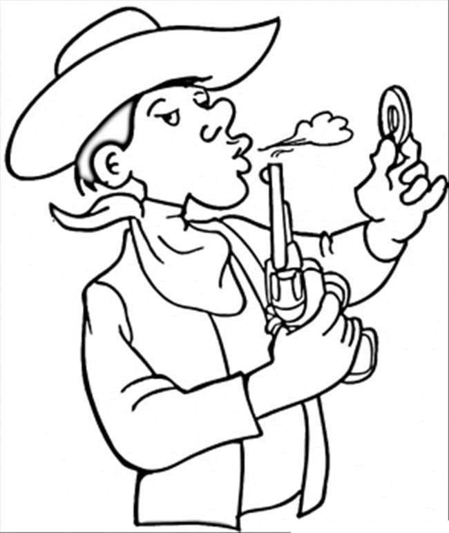 Desenho gratuito Cowboy #213514 da colecao Personagens para imprimir
