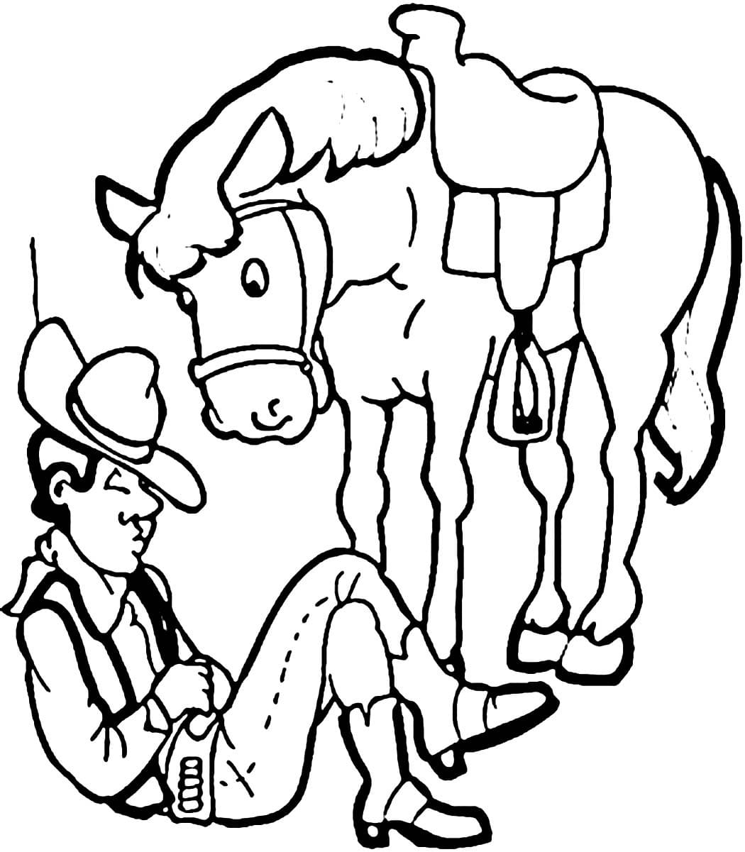 Desenho gratuito Cowboy #213519 da colecao Personagens para imprimir