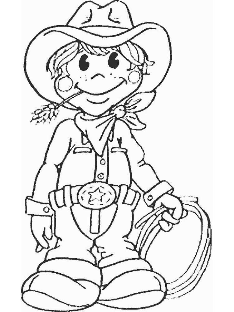Desenho gratuito Cowboy #213525 da colecao Personagens para imprimir