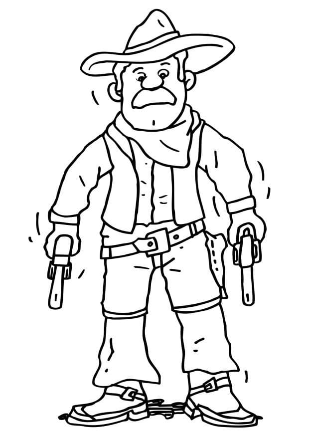 Desenho gratuito Cowboy #213541 da colecao Personagens para imprimir