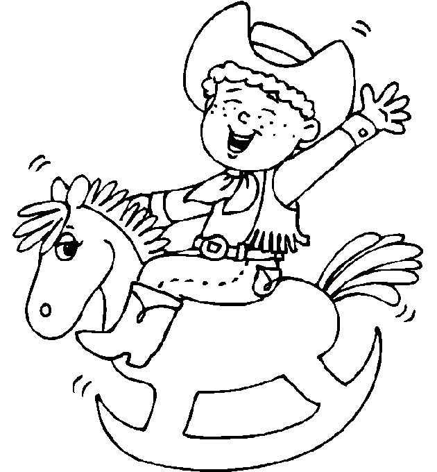 Desenho gratuito Cowboy #91438 da colecao Personagens para imprimir