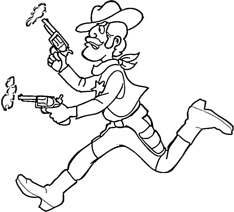 Desenho gratuito Cowboy #91459 da colecao Personagens para imprimir