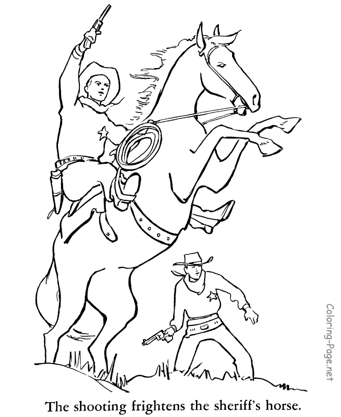 Desenho de Cowboy #91469 para colorir, da coleção Personagens, imprimível grátis