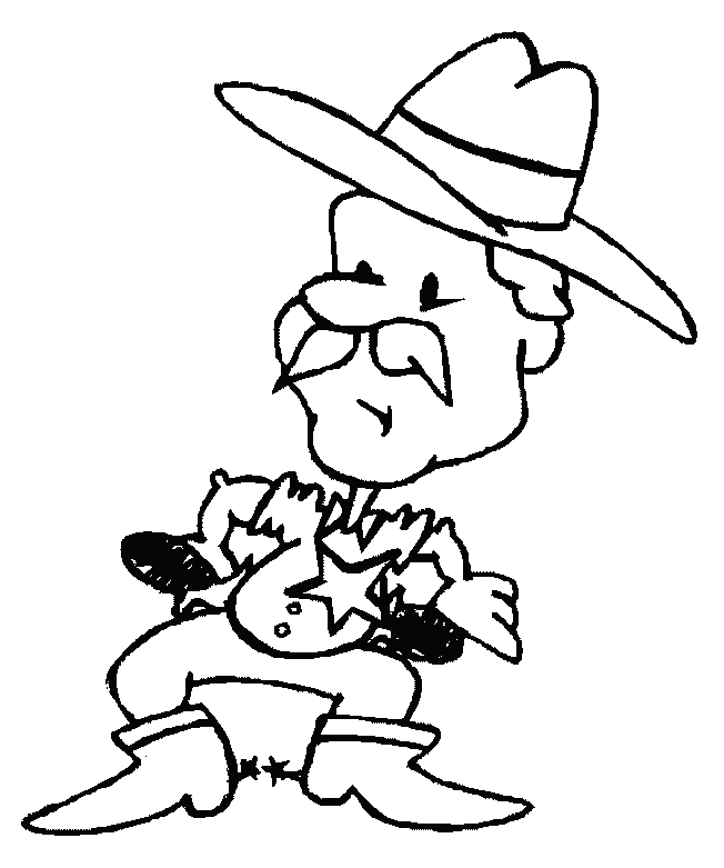 Desenho gratuito Cowboy #91503 da colecao Personagens para imprimir