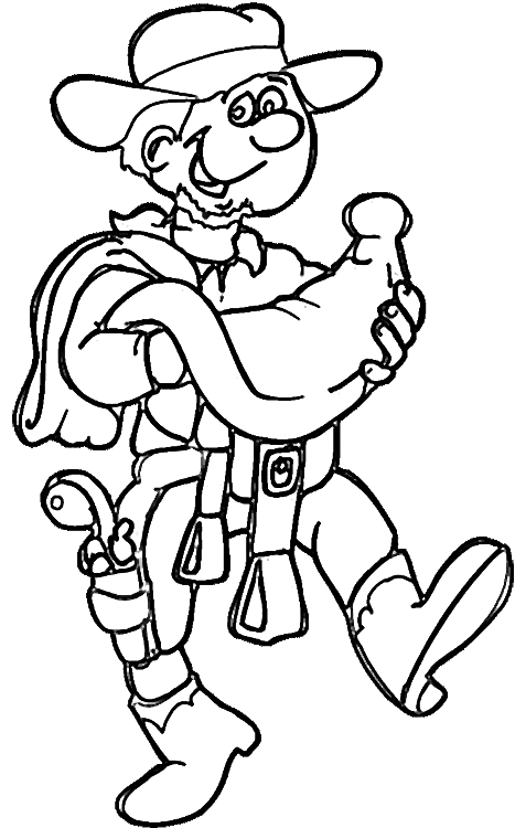 Desenho gratuito Cowboy #91542 da colecao Personagens para imprimir