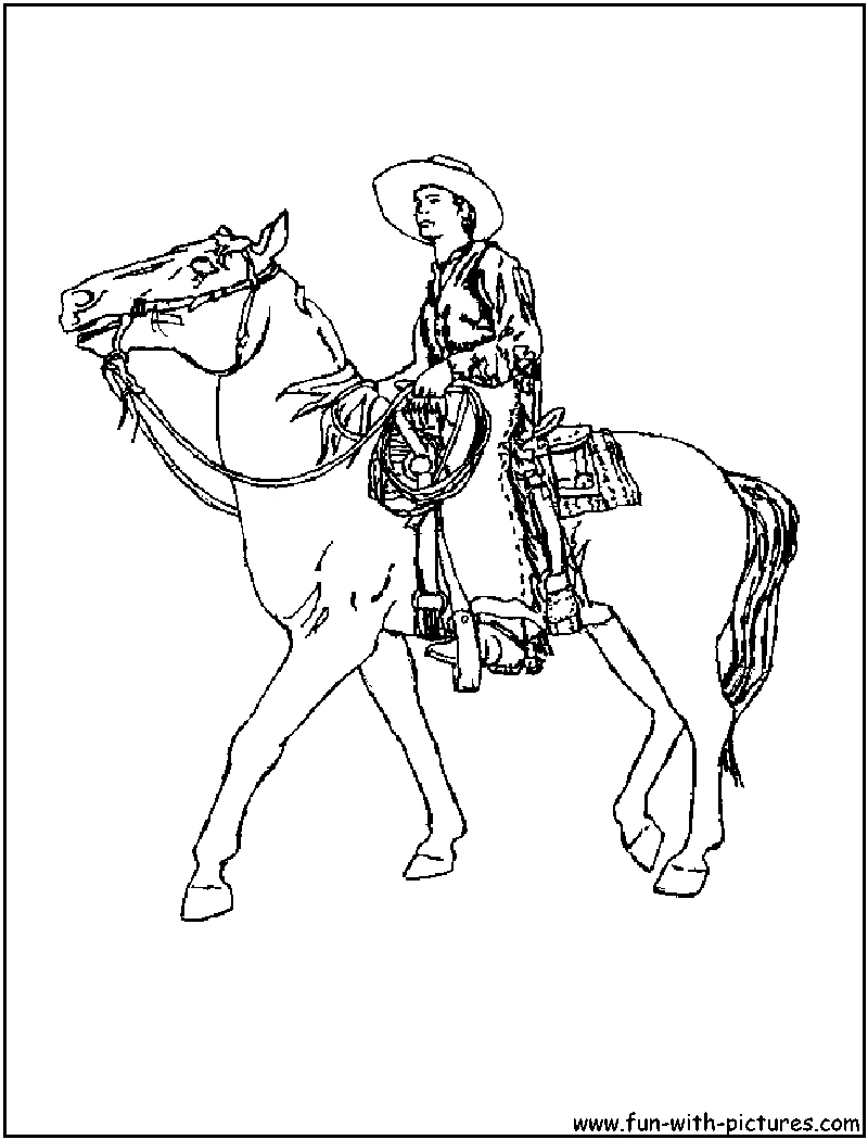 Desenho gratuito Cowboy #91566 da colecao Personagens para imprimir