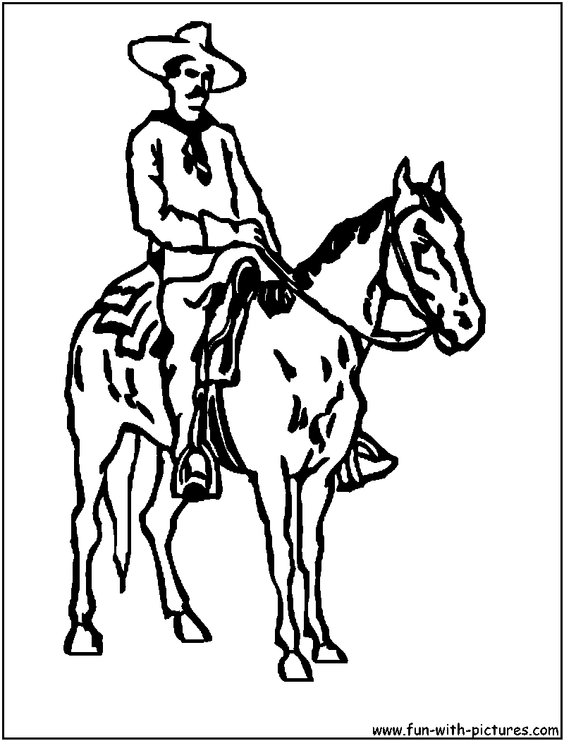 Desenho gratuito Cowboy #91597 da colecao Personagens para imprimir