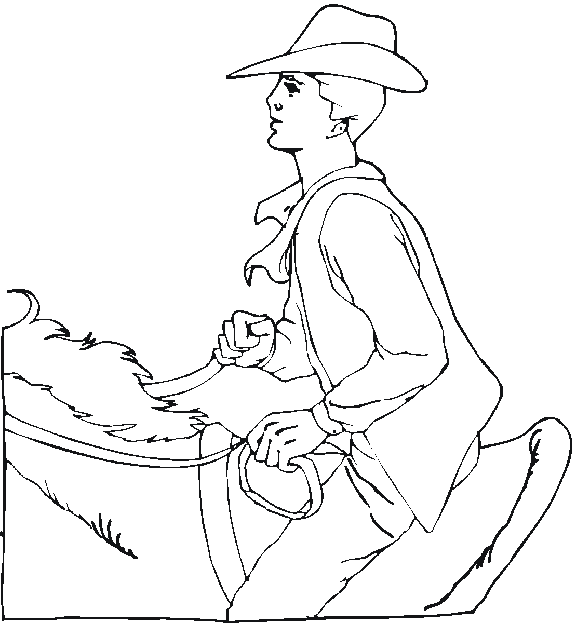 Desenho gratuito Cowboy #91615 da colecao Personagens para imprimir