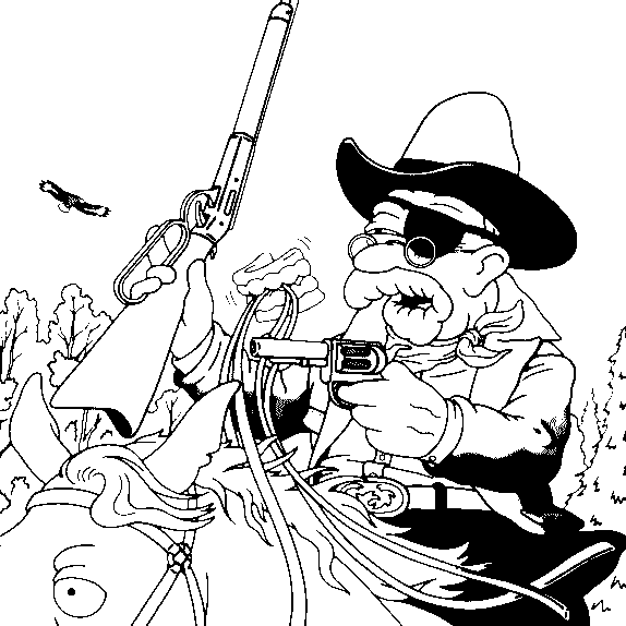 Desenho gratuito Cowboy #91619 da colecao Personagens para imprimir