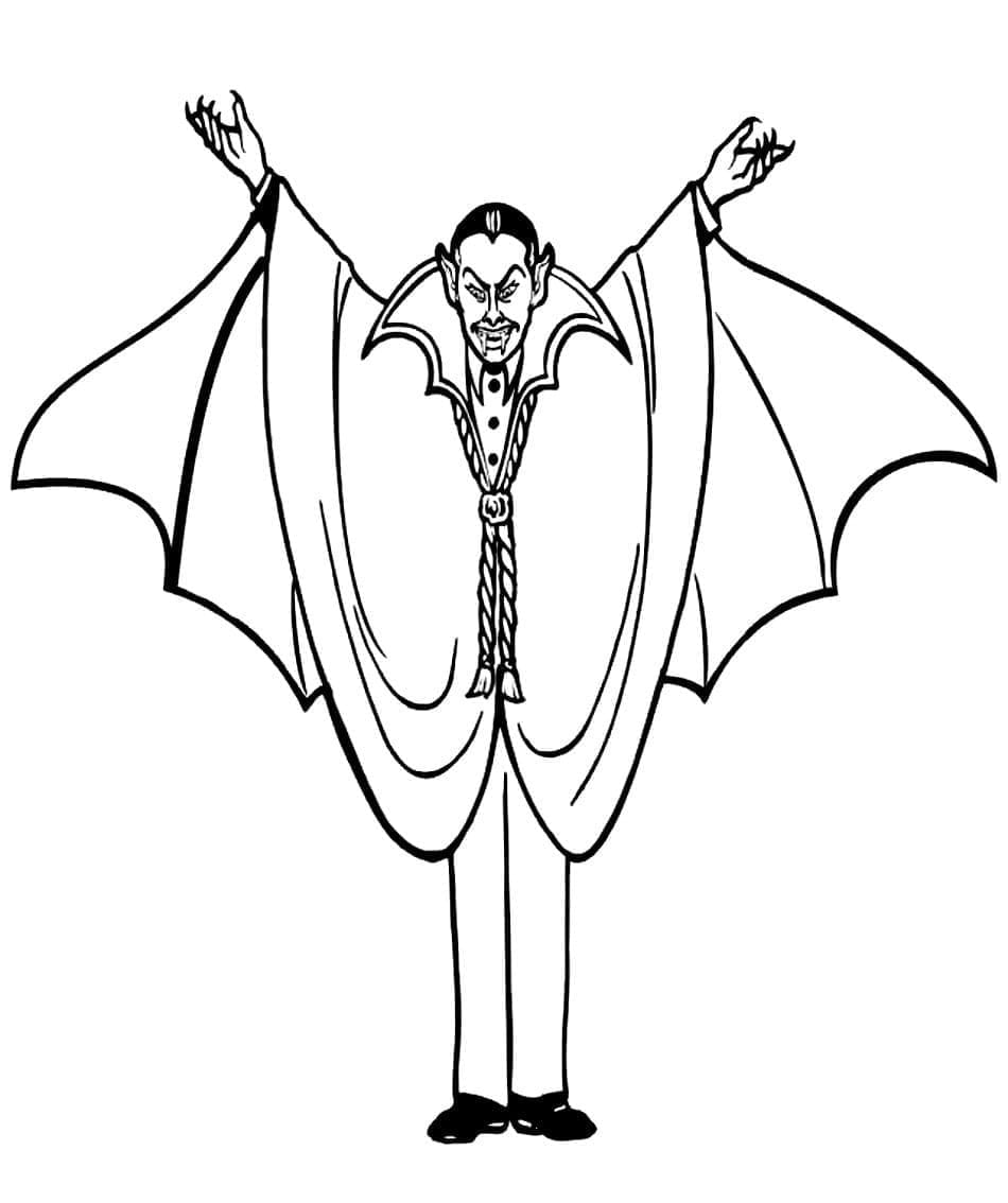 Página para colorir: Drácula (Personagens) #204050 - Páginas para Colorir Imprimíveis Gratuitamente