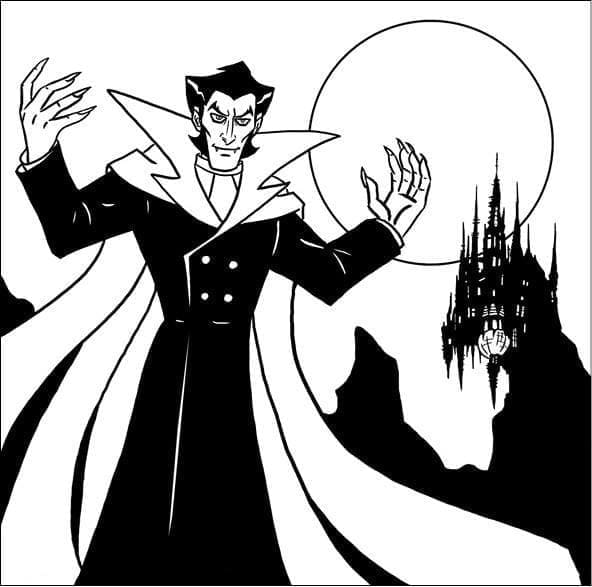 Desenho gratuito Drácula #204054 da colecao Personagens para imprimir