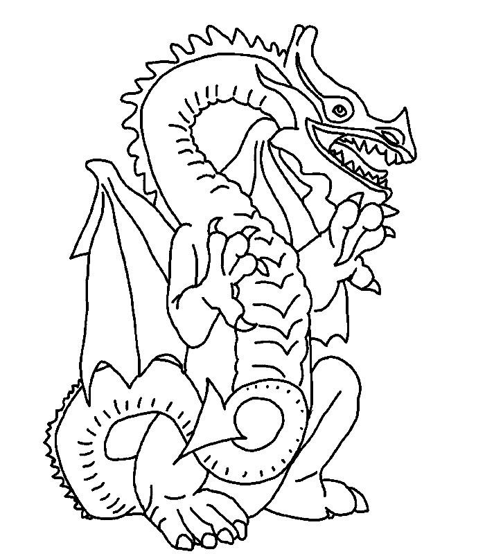 Página para colorir: Dragão (Personagens) #148426 - Páginas para Colorir Imprimíveis Gratuitamente