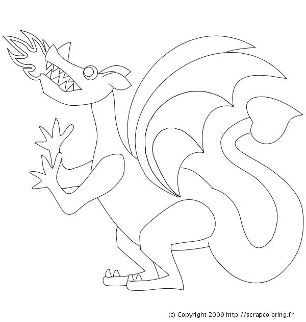 Página para colorir: Dragão (Personagens) #148513 - Páginas para Colorir Imprimíveis Gratuitamente