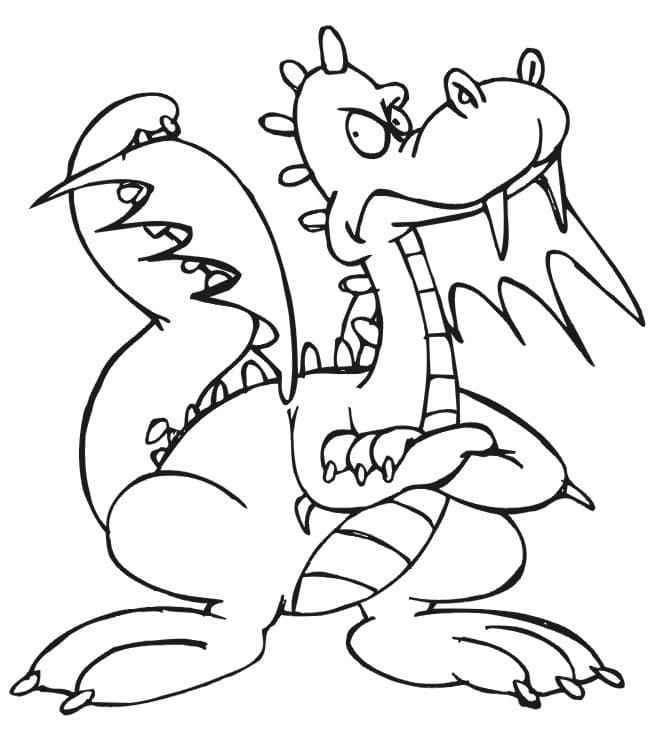 Desenho gratuito Dragão #173293 da colecao Personagens para imprimir