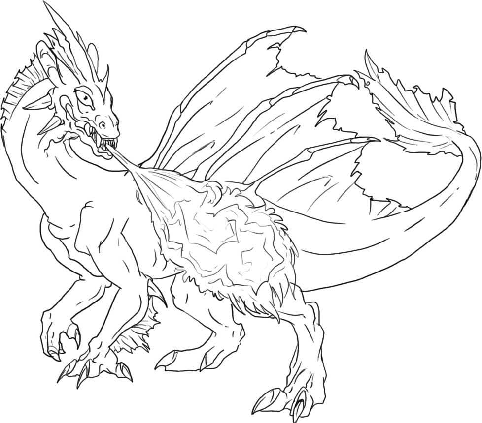 Desenho gratuito Dragão #173295 da colecao Personagens para imprimir