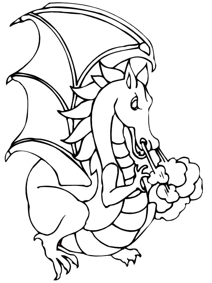Desenho gratuito Dragão #173302 da colecao Personagens para imprimir